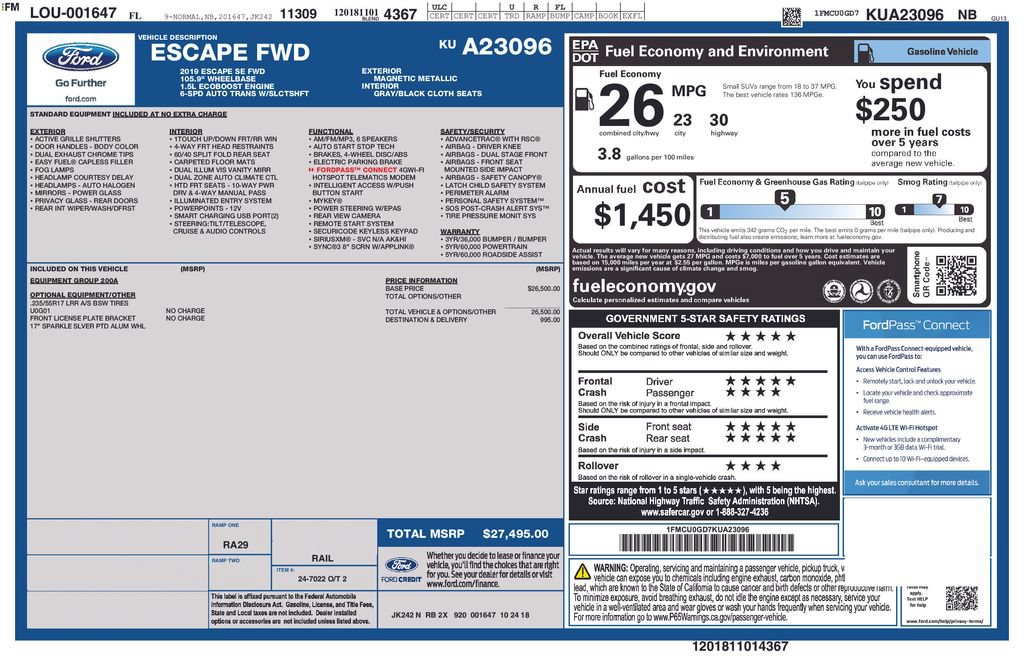 Used 2019 Ford Escape SE FWD image 21