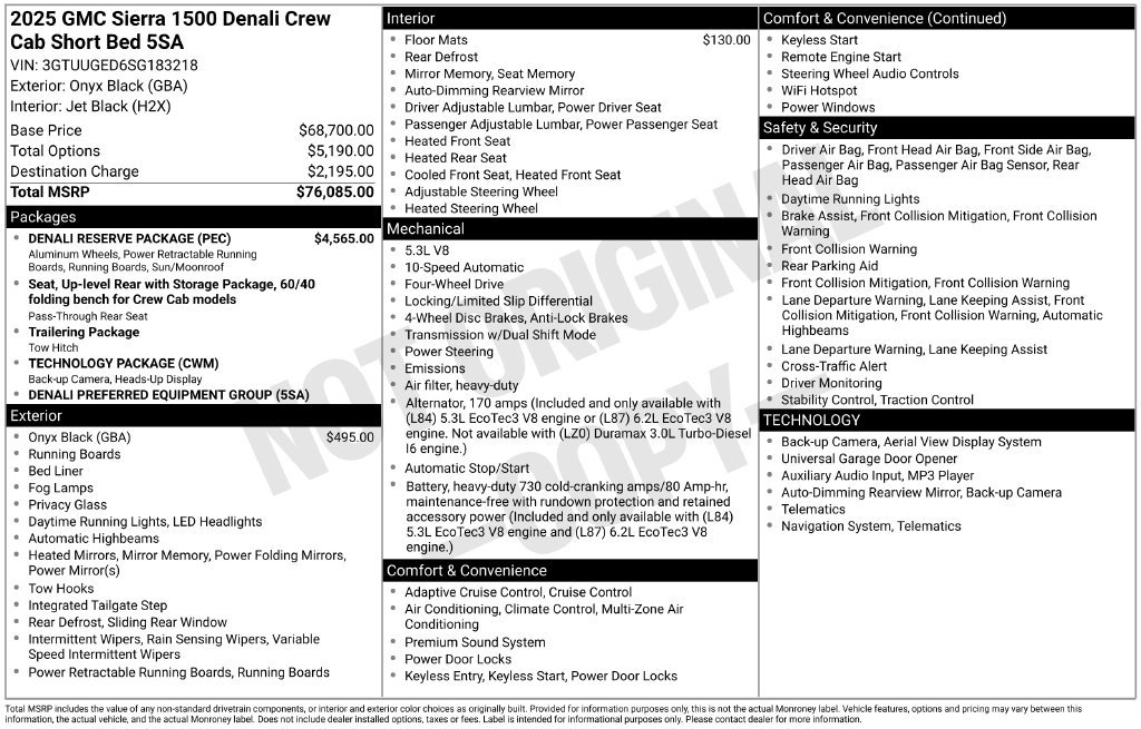 Used 2025 GMC Sierra 1500 Denali w/ Denali Reserve Package AWD/4WD image 41