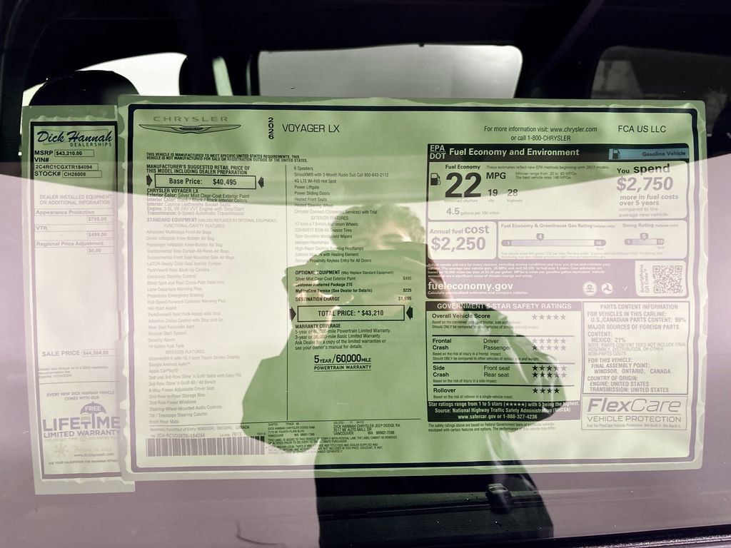 New 2026 Chrysler Voyager LX FWD image 22