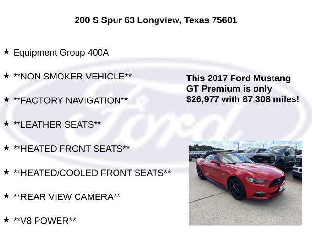 Used 2017 Ford Mustang GT Premium RWD image 5