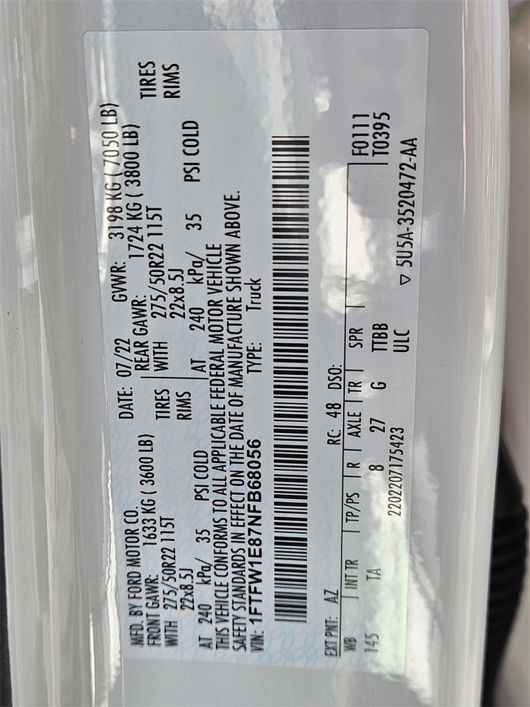 Used 2022 Ford F150 Limited image 30