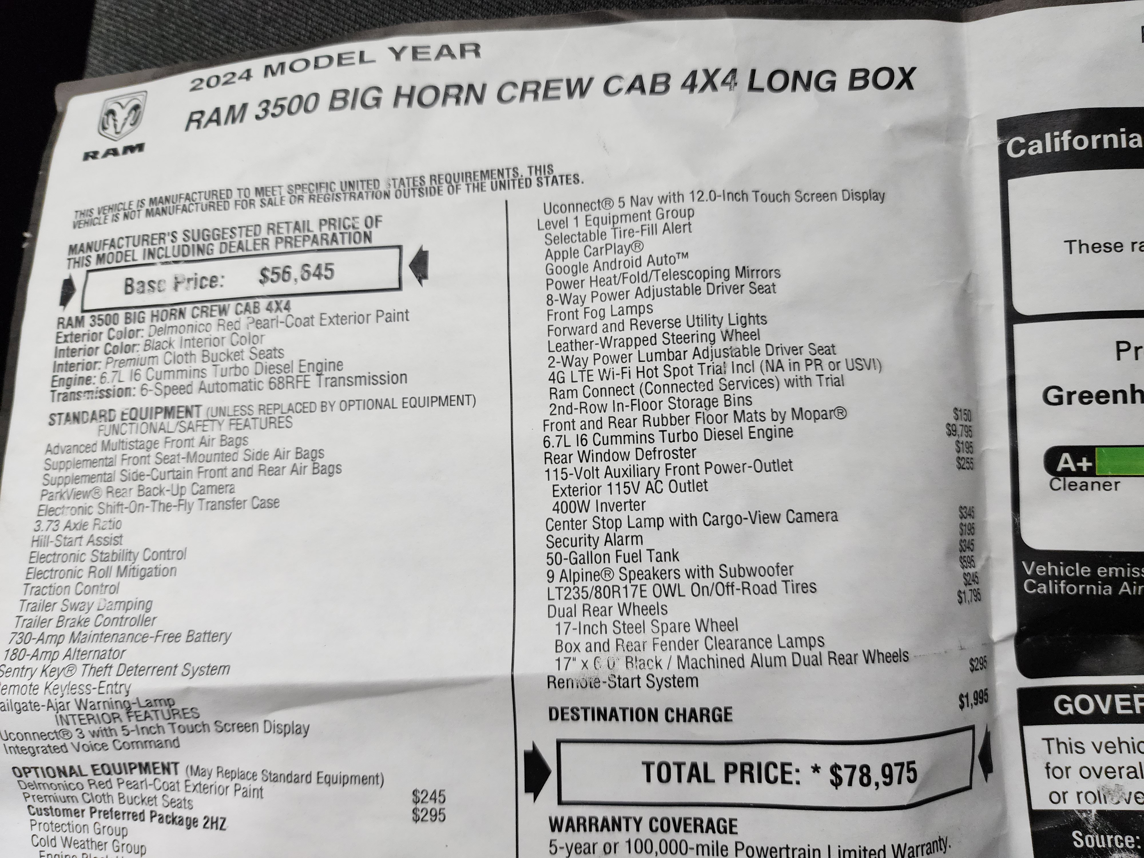 Used 2024 RAM 3500 Big Horn w/ Night Edition image 50