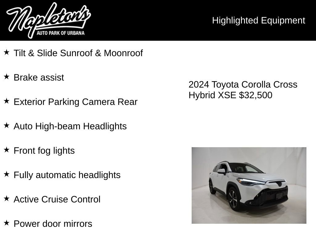 Used 2024 Toyota Corolla Cross AWD Hybrid w/ Convenience Package image 16