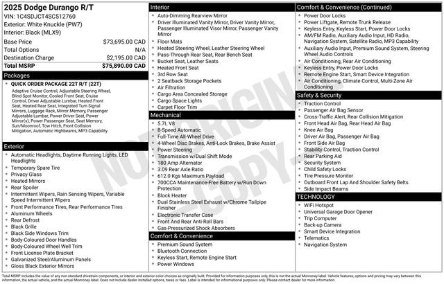 Used 2025 Dodge Durango R/T AWD/4WD image 6
