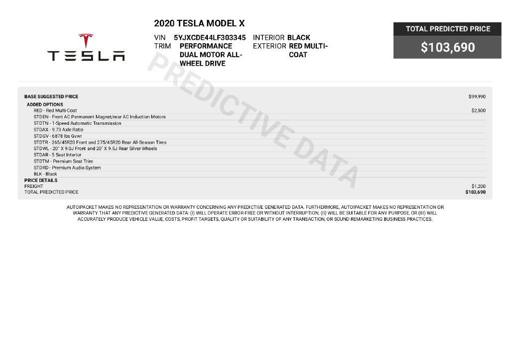 Used 2020 Tesla Model X Performance AWD/4WD image 7