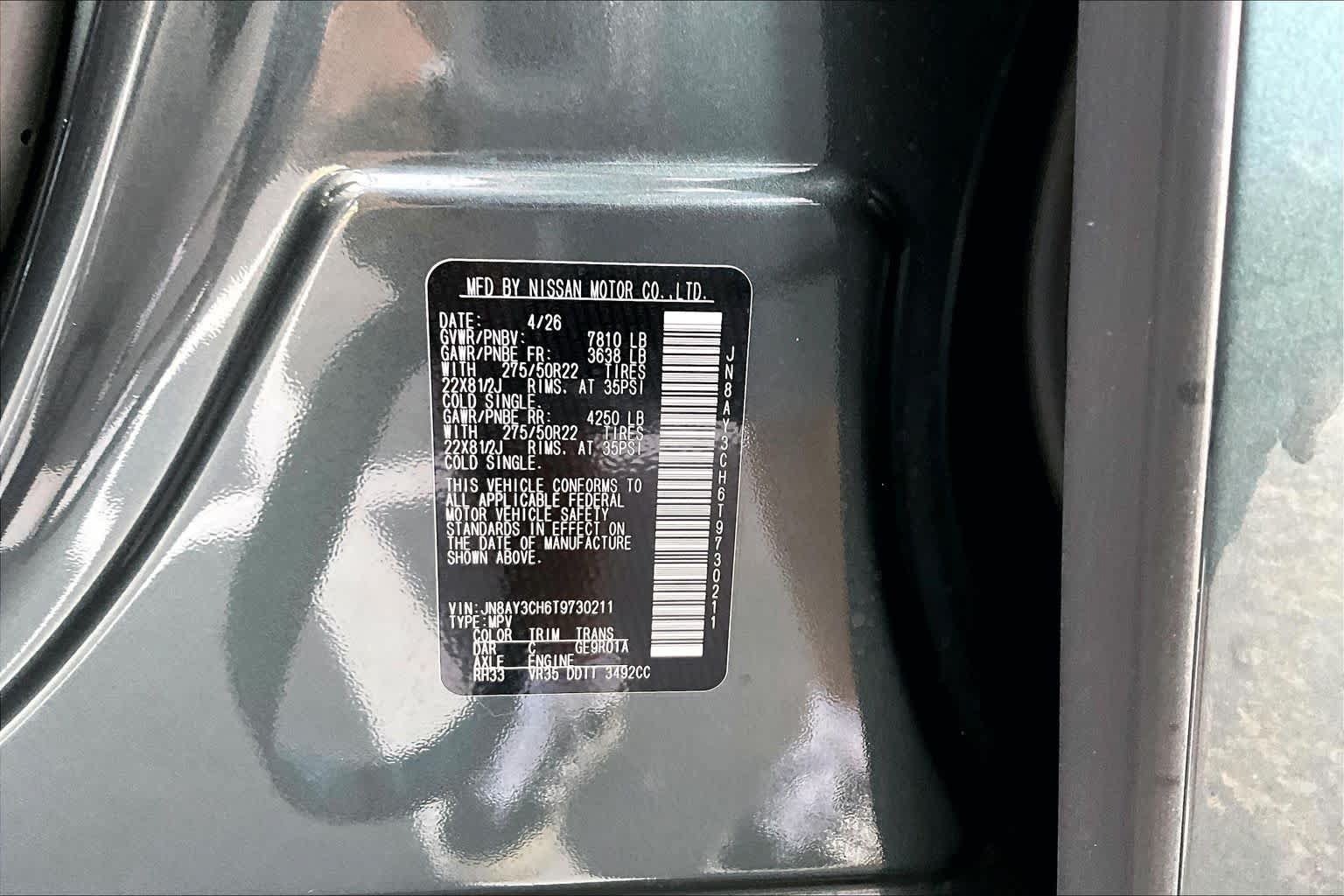 New 2026 Nissan Armada Platinum Reserve AWD/4WD image 22