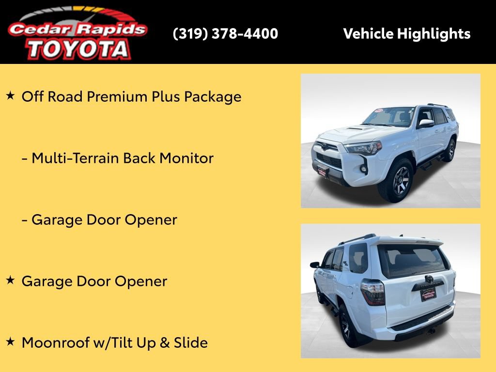 Certified 2023 Toyota 4Runner TRD Off-Road Premium w/ Moonroof Package AWD/4WD image 34