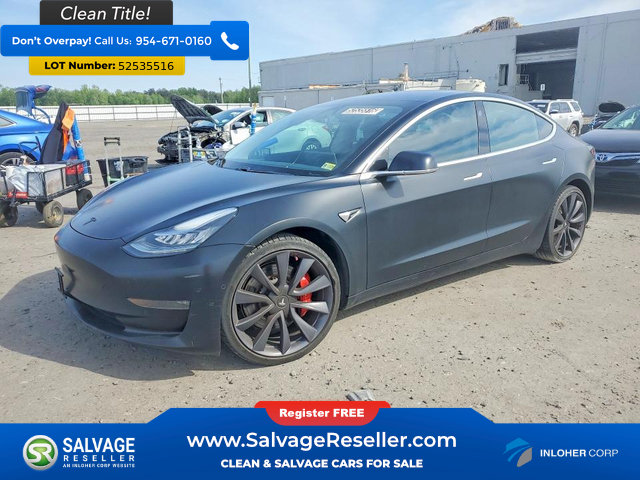 Used 2020 Tesla Model 3 Performance AWD/4WD image 1