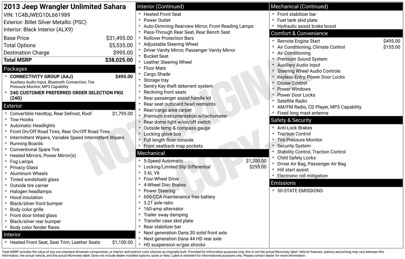 Used 2013 Jeep Wrangler Unlimited Sahara w/ Connectivity Group image 6