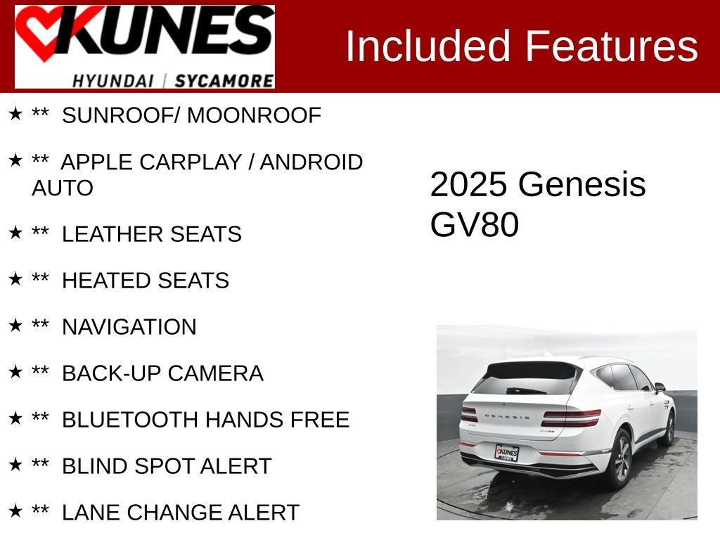 Used 2025 Genesis GV80 3.5T Advanced image 2