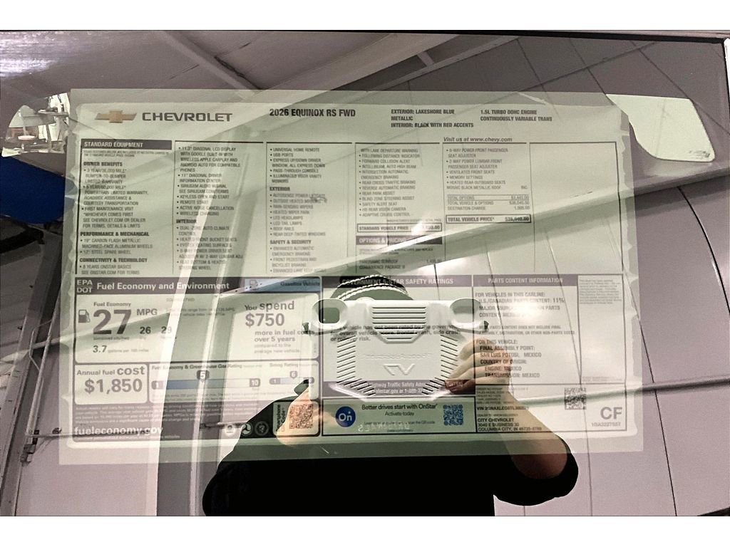 New 2026 Chevrolet Equinox RS w/ Convenience Package III image 15