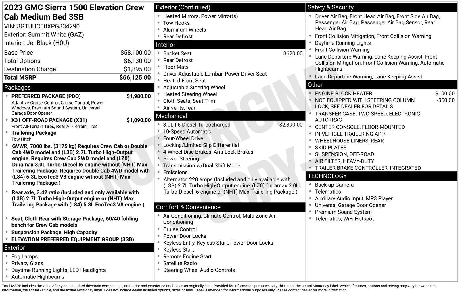 Used 2023 GMC Sierra 1500 Elevation w/ Preferred Package image 38
