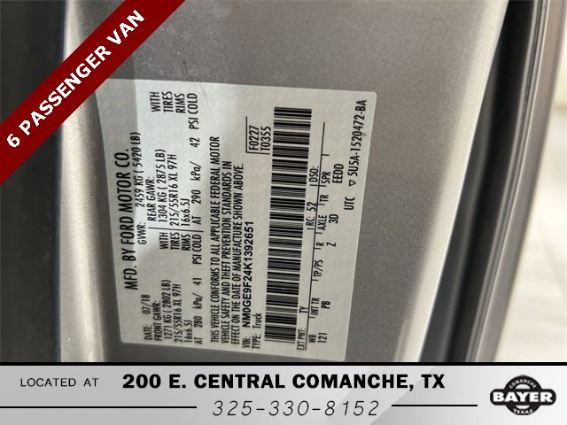 Certified 2019 Ford Transit Connect XLT image 29