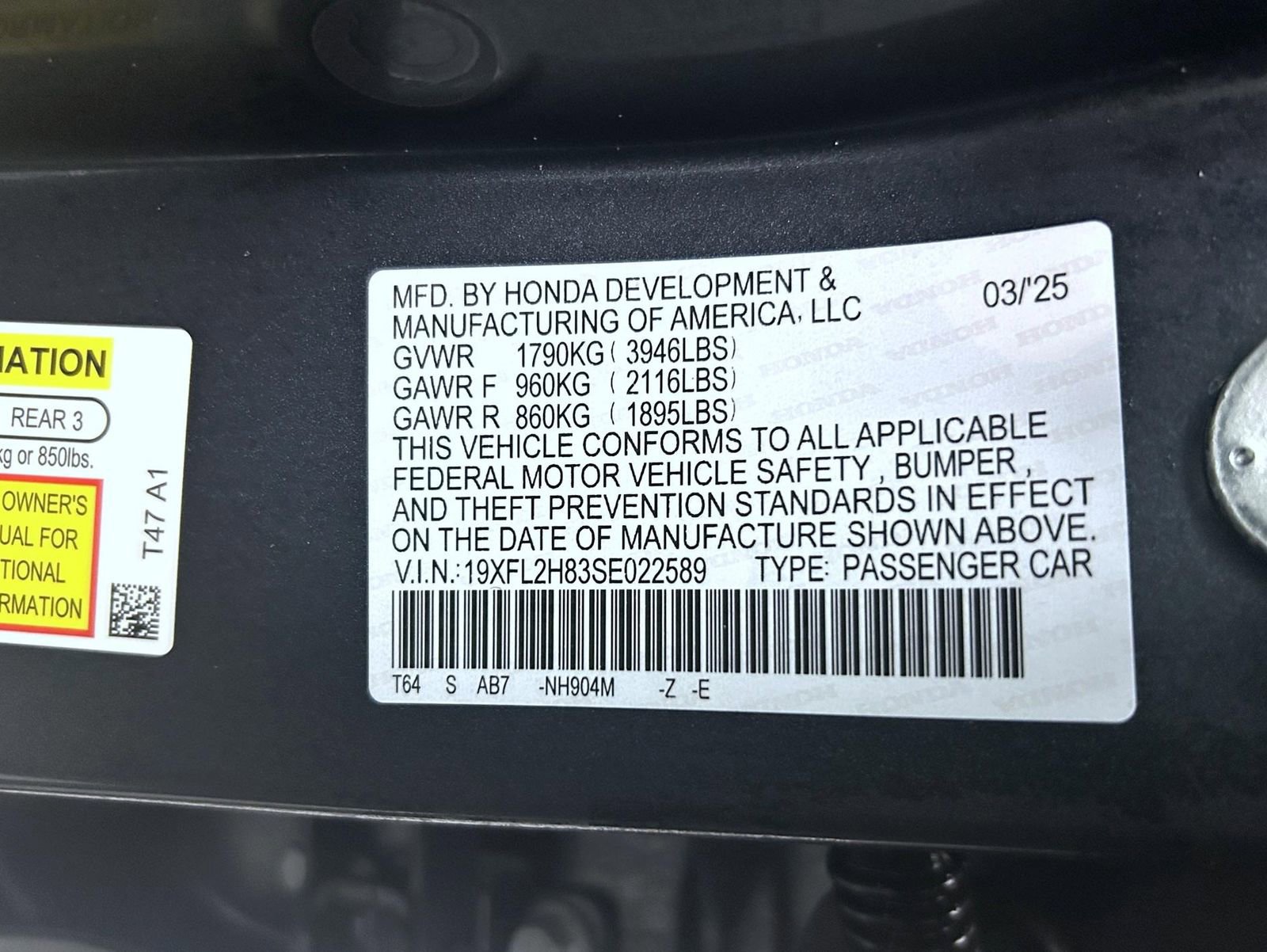 Used 2025 Honda Civic Sport image 25