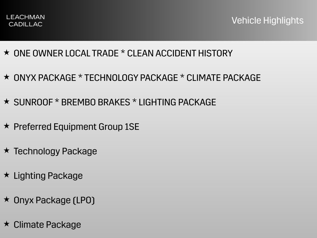 Certified 2024 Cadillac CT4 Sport w/ LPO, ONYX Package image 8