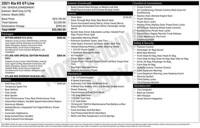 Used 2021 Kia K5 GT-Line image 19