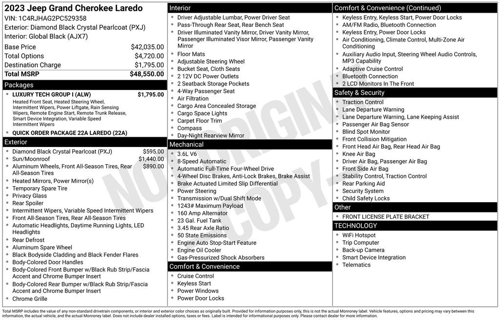 Used 2023 Jeep Grand Cherokee Laredo w/ Luxury Tech Group I image 44