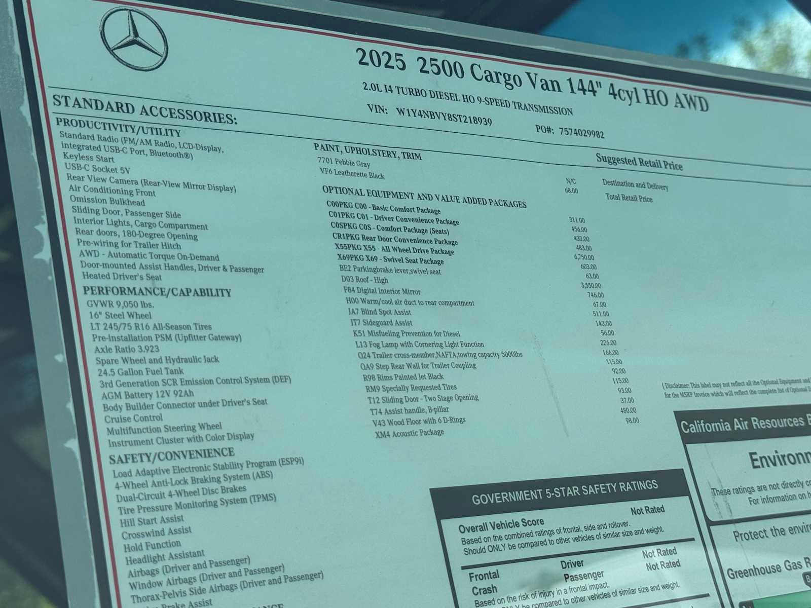 New 2025 Mercedes-Benz Sprinter 2500 image 25