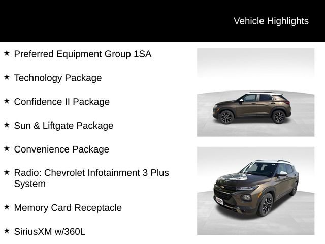 Certified 2022 Chevrolet TrailBlazer ACTIV w/ Sun and Liftgate Package FWD image 3