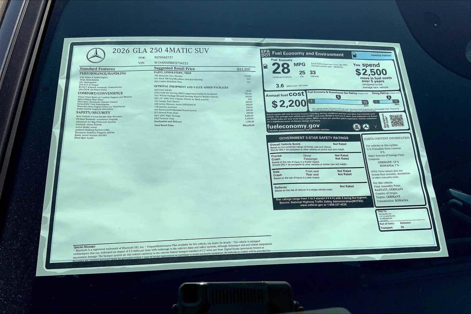 New 2026 Mercedes-Benz GLA 250 GLA 250 image 26