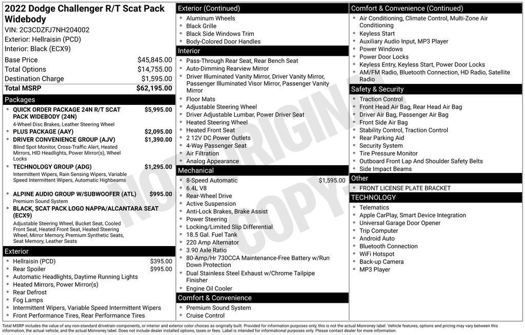 Used 2022 Dodge Challenger R/T Scat Pack image 4