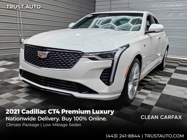 Used 2021 Cadillac CT4 Premium Luxury w/ Climate Package RWD image 1