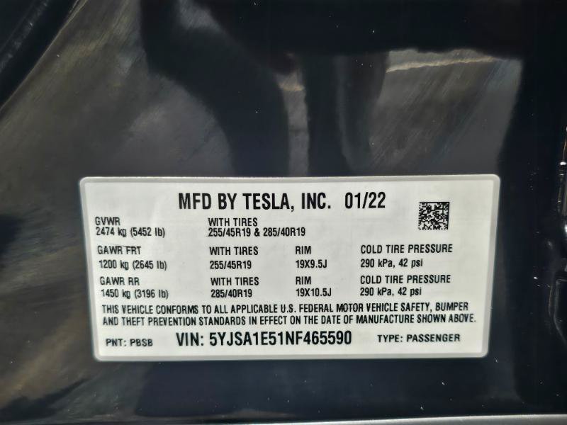 Used 2022 Tesla Model S AWD/4WD image 34