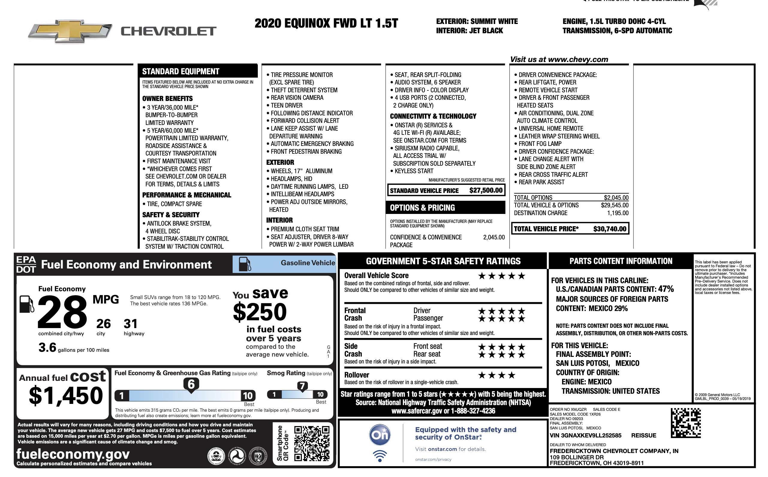 Used 2020 Chevrolet Equinox LT image 5
