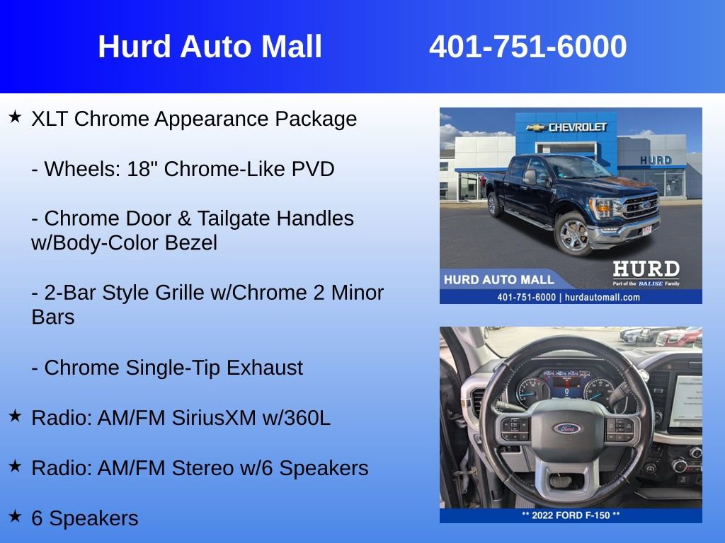 Used 2022 Ford F150 XLT w/ Equipment Group 302A High image 30