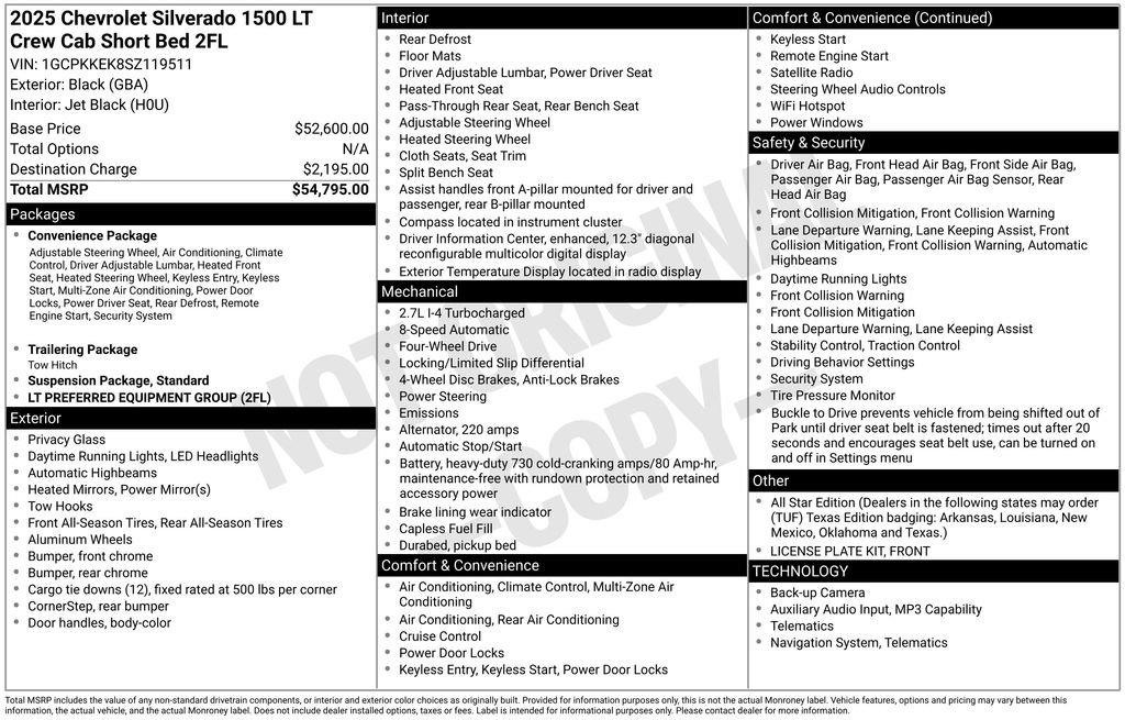 Used 2025 Chevrolet Silverado 1500 LT AWD/4WD image 41