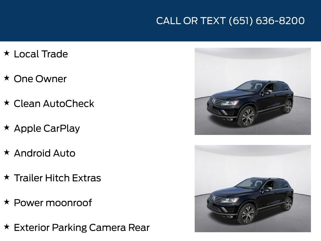 Used 2017 Volkswagen Touareg Wolfsburg Edition AWD/4WD image 5