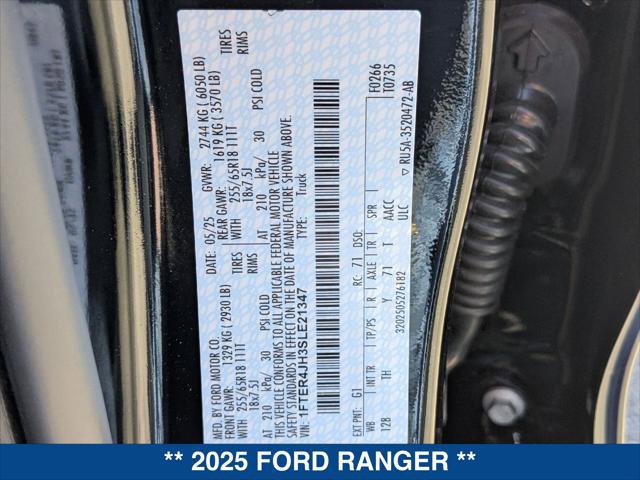 New 2025 Ford Ranger Lariat w/ Chrome Accent Package RWD image 22
