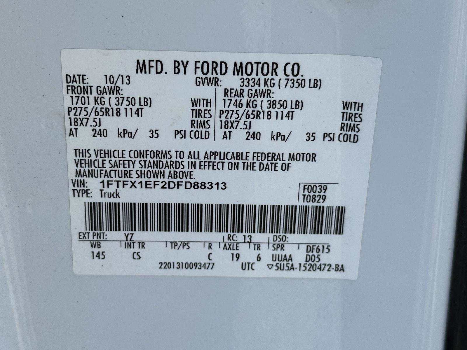 Used 2013 Ford F150 STX w/ Mid Equipment Group AWD/4WD image 15