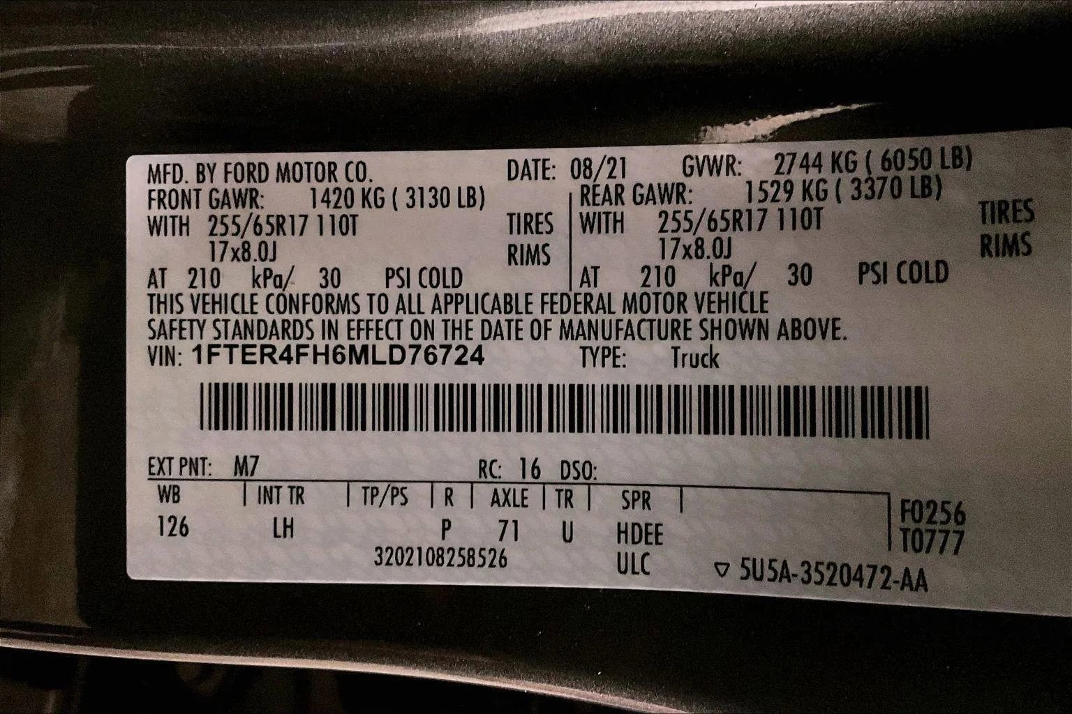 Used 2021 Ford Ranger XLT w/ Equipment Group 302A High image 33