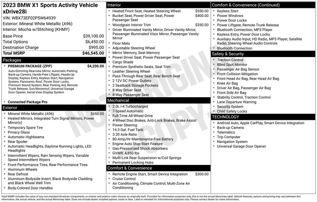 Certified 2023 BMW X1 xDrive28i w/ Premium Package image 18