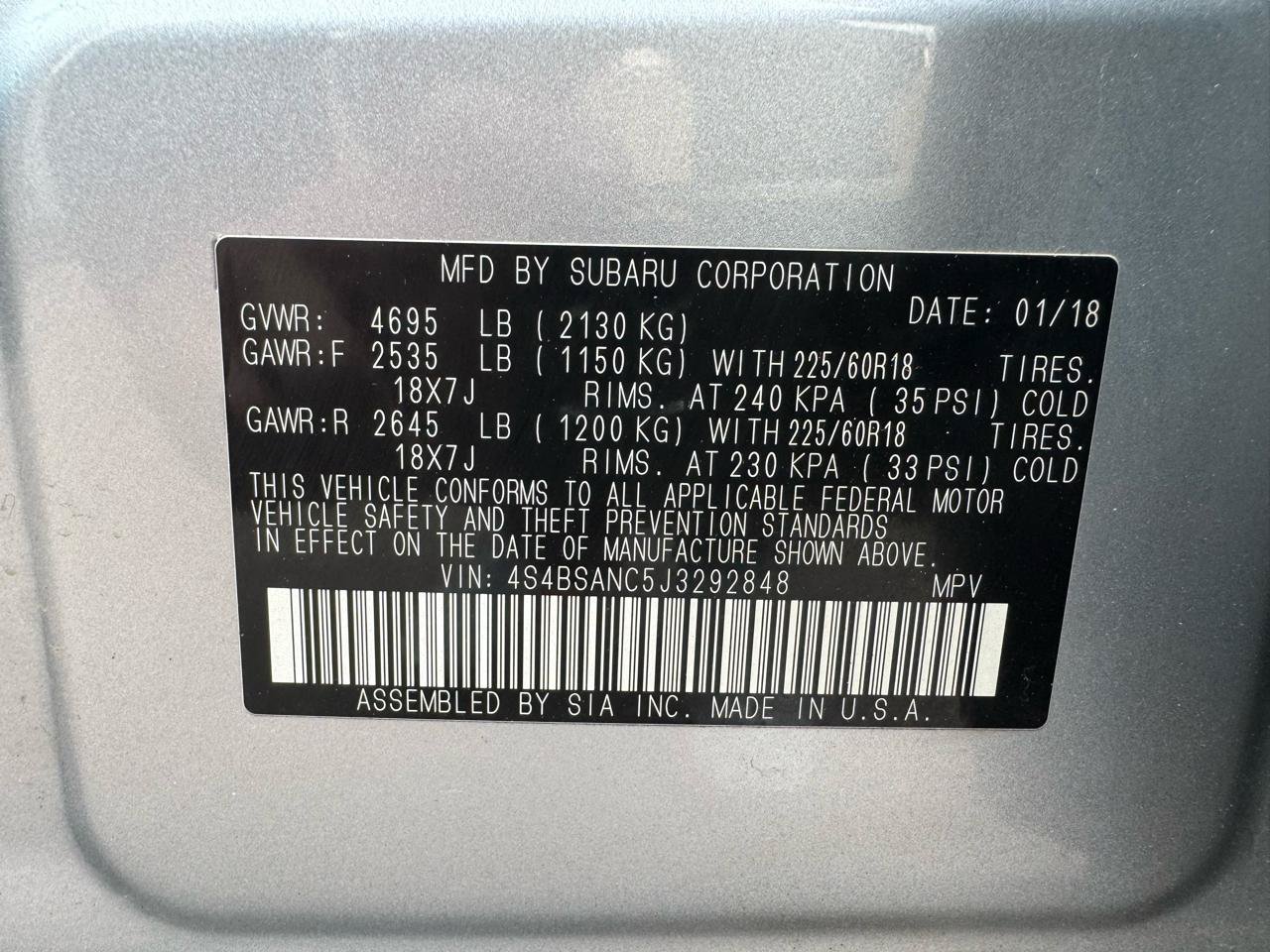 Used 2018 Subaru Outback 2.5i Limited AWD/4WD image 18