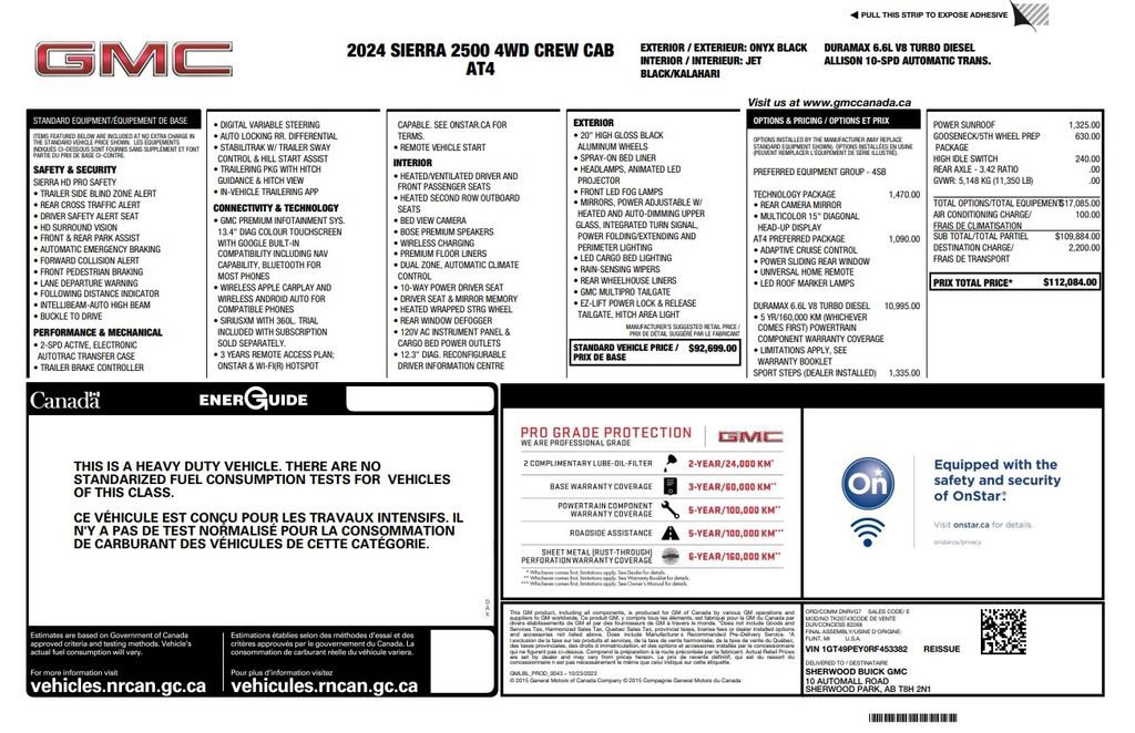 Used 2024 GMC Sierra 2500 AT4 w/ Technology Package AWD/4WD image 4