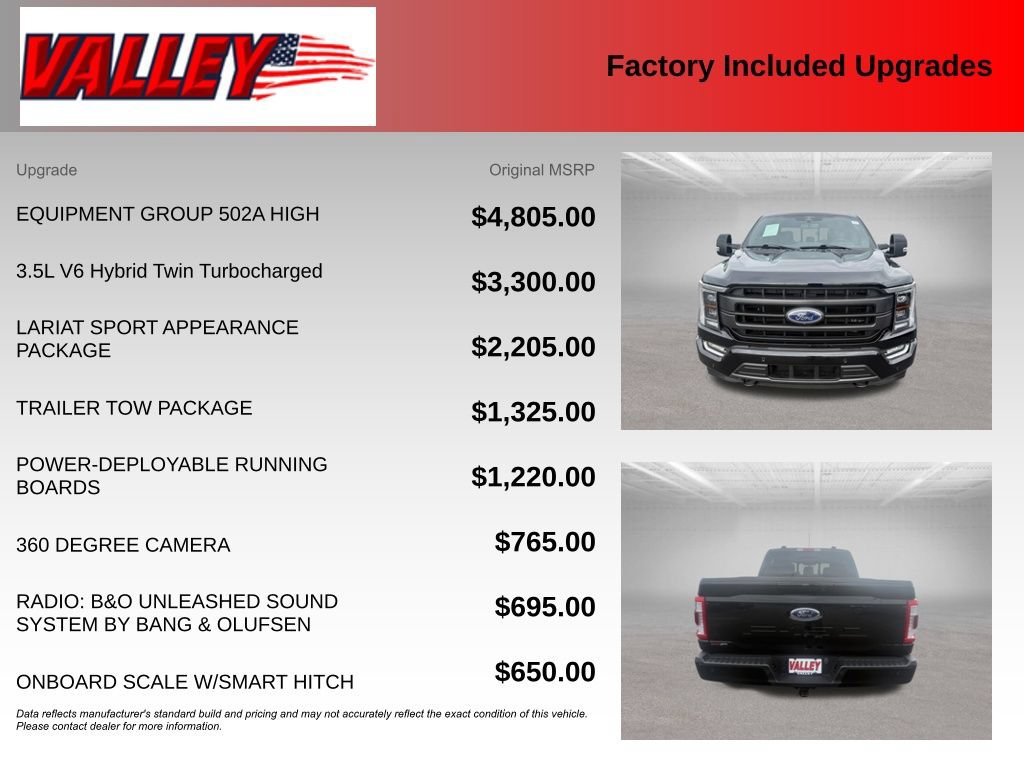 Used 2023 Ford F150 Lariat w/ Equipment Group 502A High AWD/4WD image 6