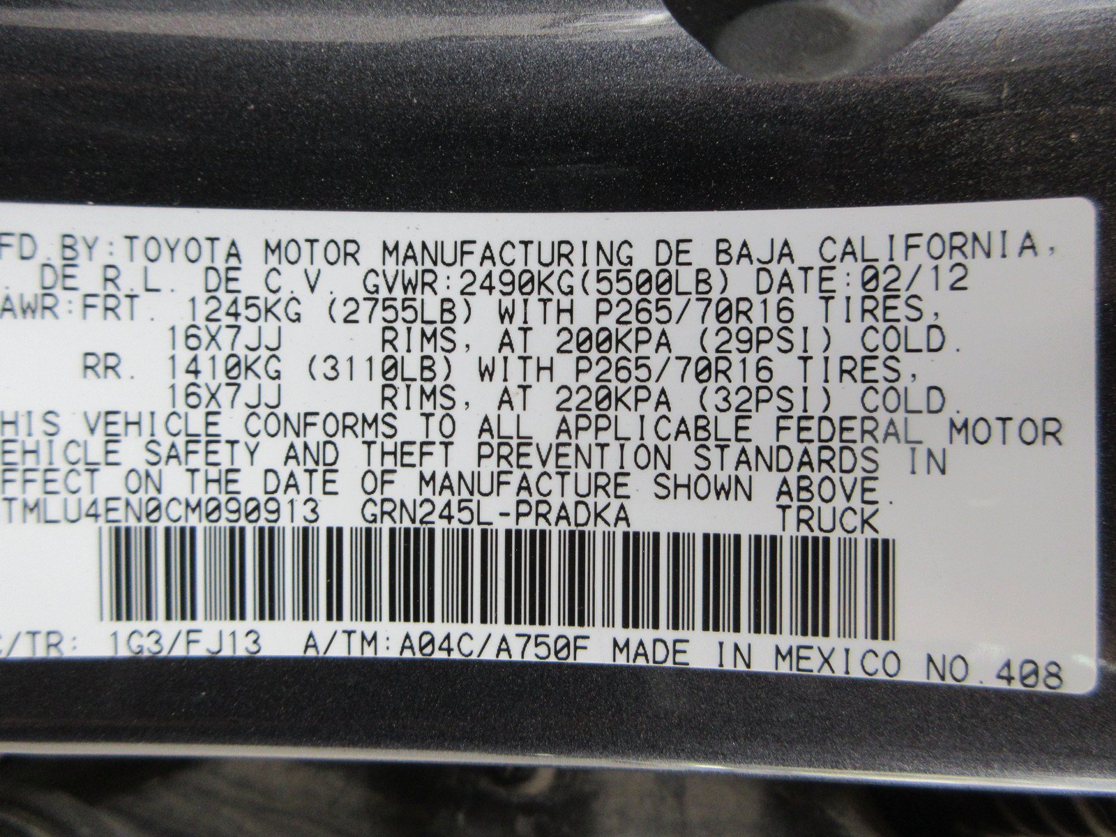 Used 2012 Toyota Tacoma 4x4 Double Cab w/ TRD Off-Road Pkg image 44