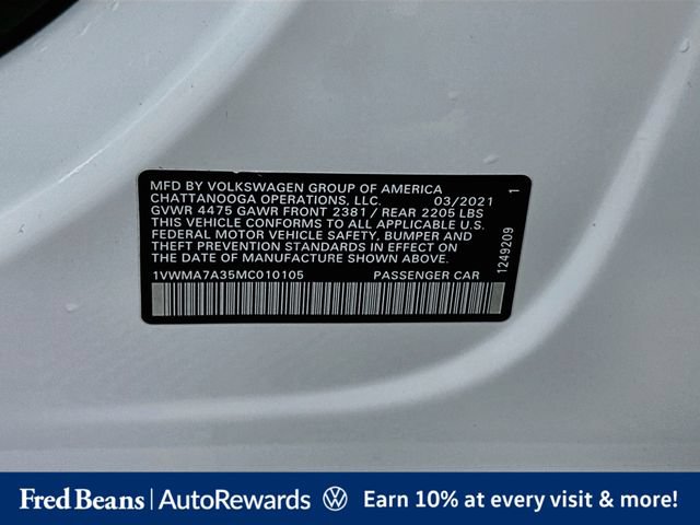 Used 2021 Volkswagen Passat 2.0T R-Line FWD image 39