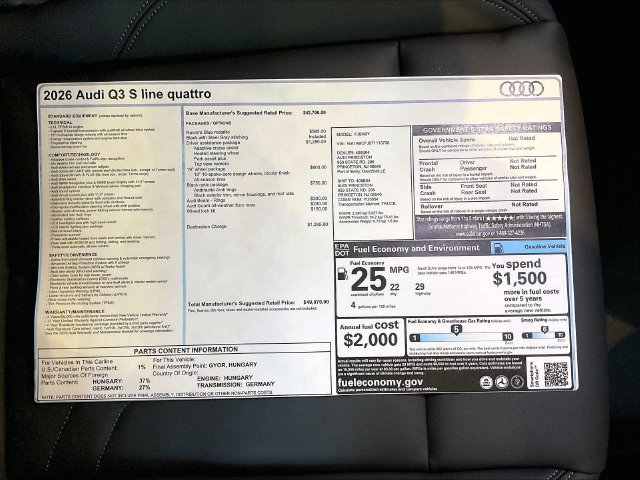 New 2026 Audi Q3 quattro 2.0T AWD/4WD image 10