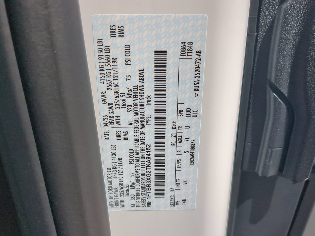 New 2026 Ford Transit 250 148 High Roof Extended RWD image 24