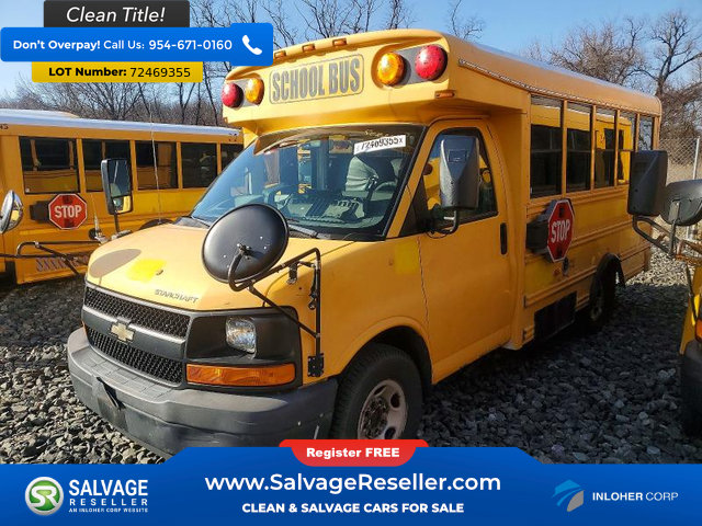Used 2009 Chevrolet Express 3500 w/ School Bus Package RWD image 3