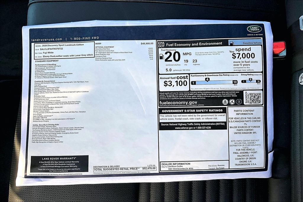 New 2026 Land Rover Discovery Sport Landmark AWD/4WD image 14
