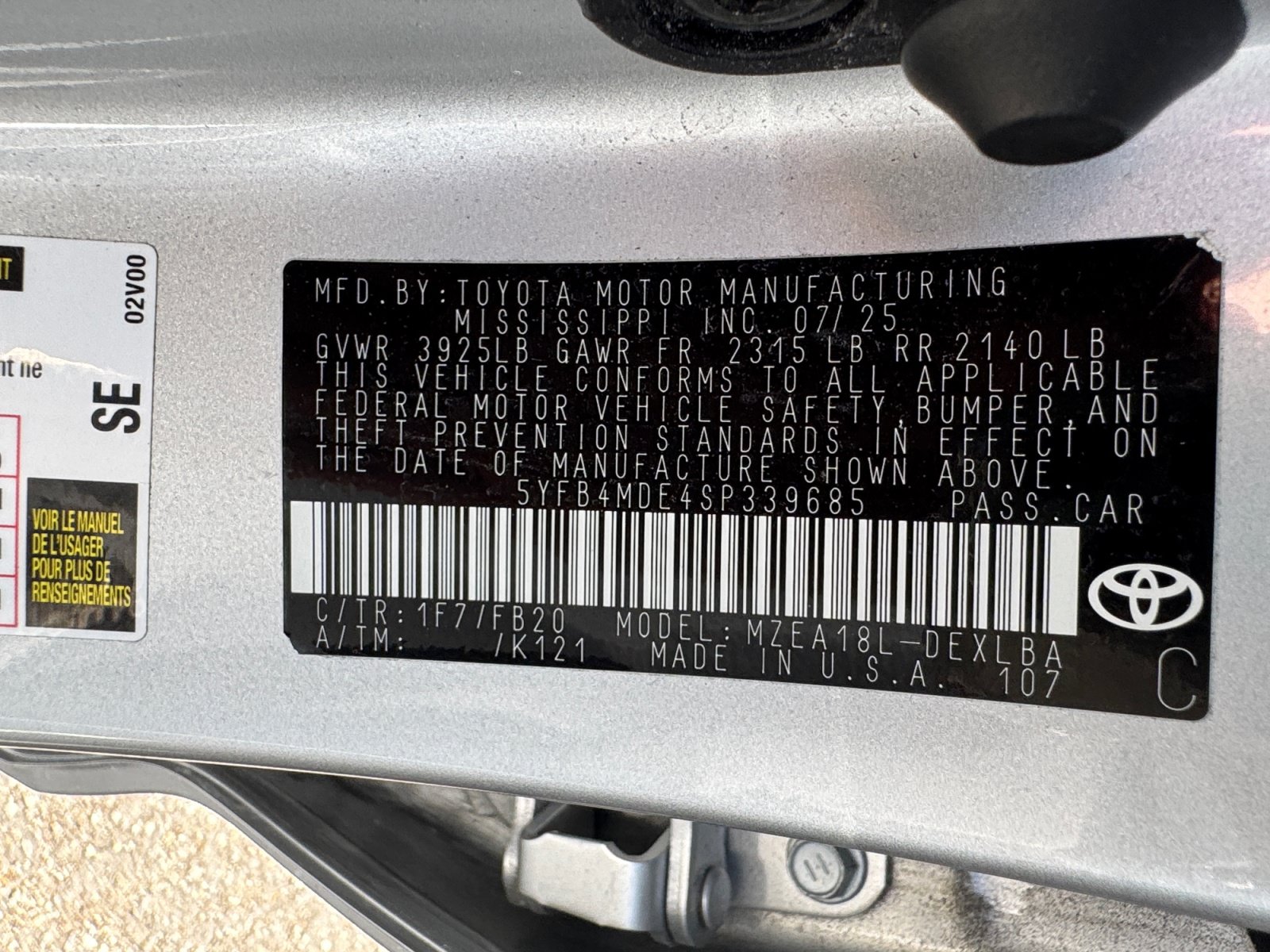 Used 2025 Toyota Corolla LE w/ LE Premium Package FWD image 20