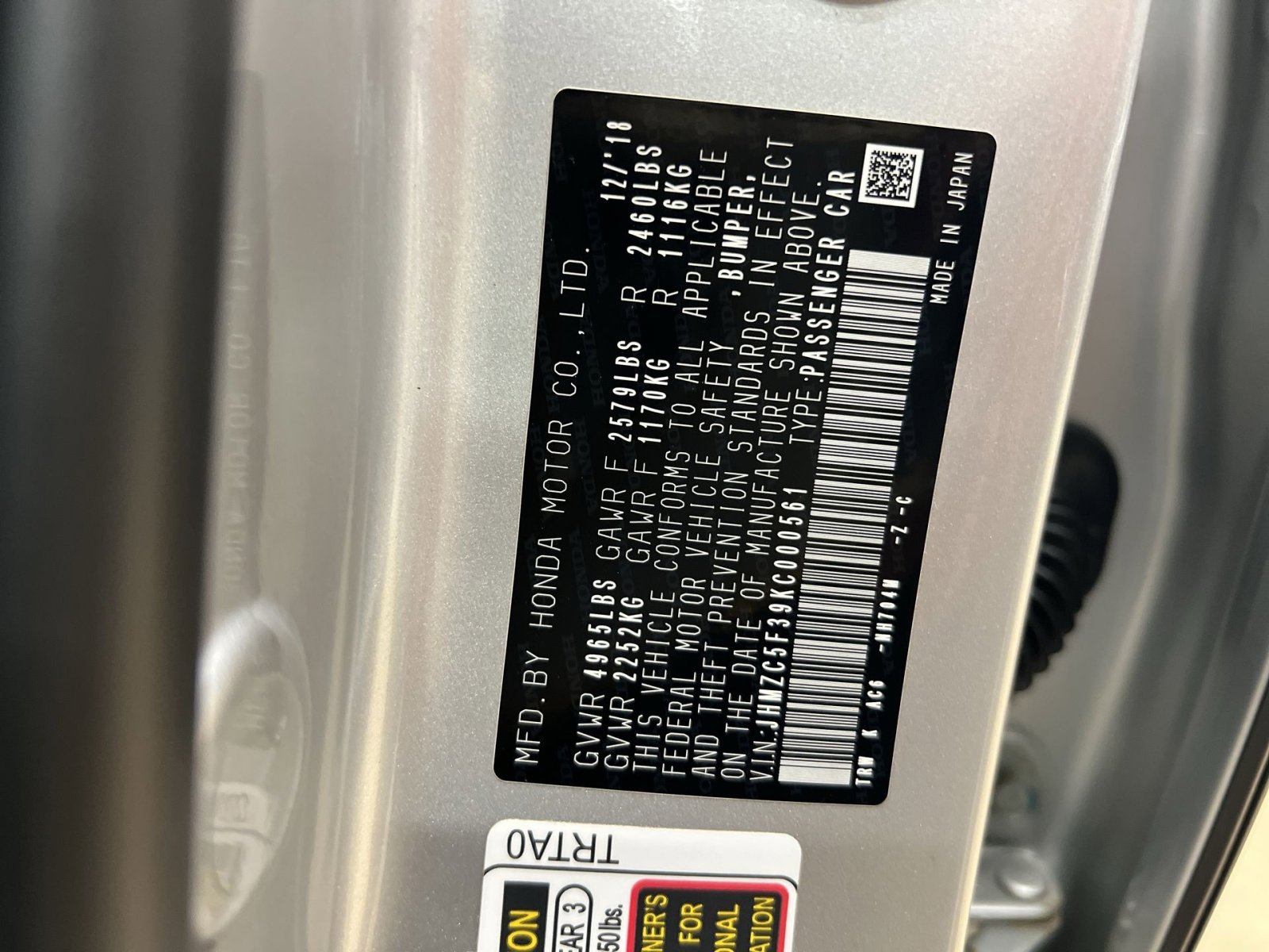 Used 2019 Honda Clarity Touring image 30