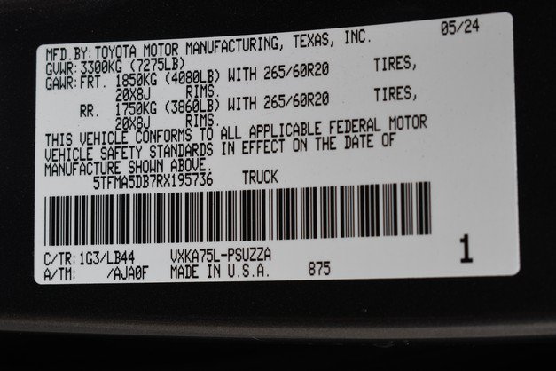 Used 2024 Toyota Tundra 1794 Edition AWD/4WD image 34