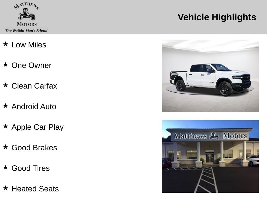 Used 2025 RAM 1500 Rebel w/ Rebel Level 1 Equipment Group image 14