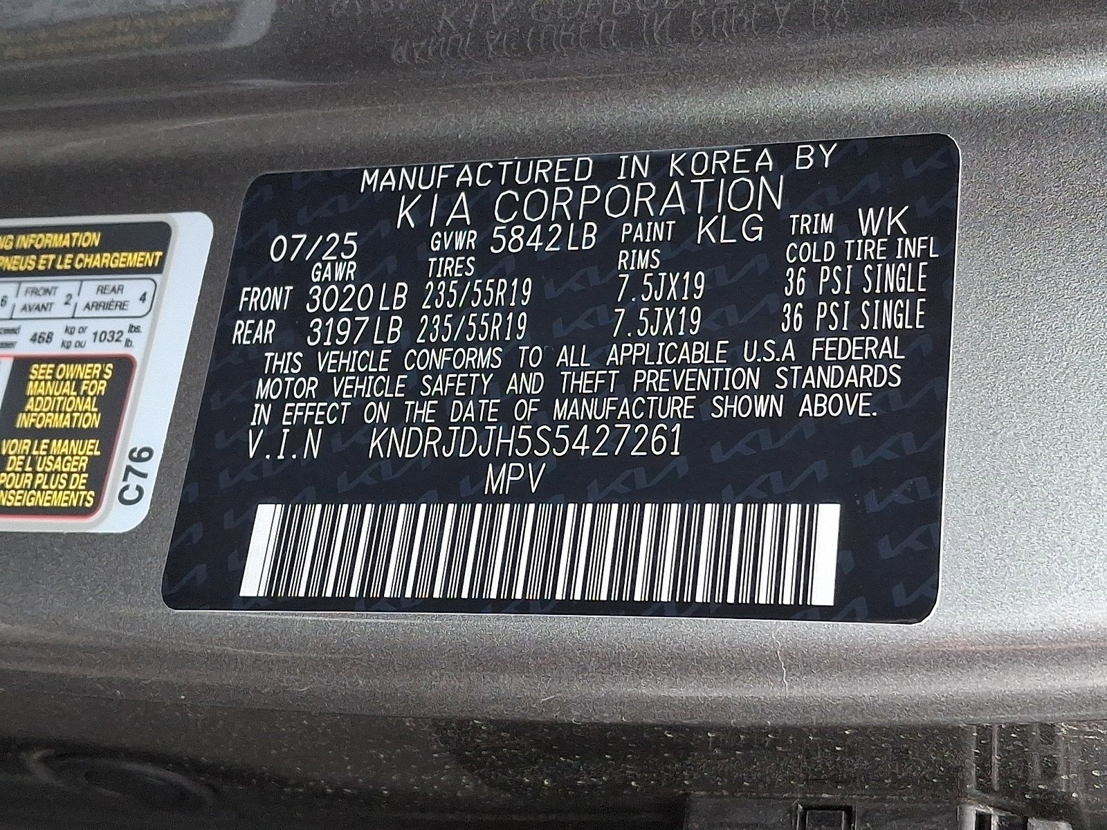 New 2025 Kia Sorento EX w/ EX Panoramic Sunroof Package image 13