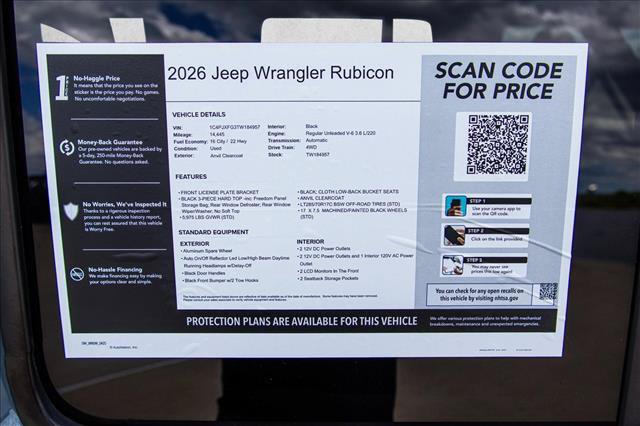Used 2026 Jeep Wrangler Unlimited Rubicon AWD/4WD image 27